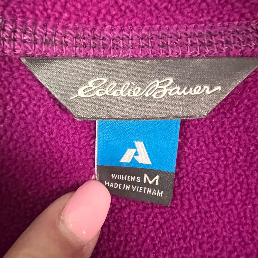 Ladies Eddie Bauer Hoodie‎ Size Medium First Ascent Full Zip Hoodie Purple - Picture 6 of 12